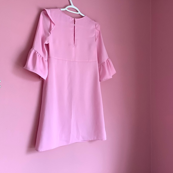 Zara Pink Ruffled Mini Dress - Picture 5 of 8